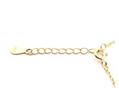 Collar de plata baño oro Ojo turco
